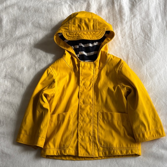 GAP Other - babyGap Yellow Kids Rain Hooded Jacket 6-12 Months